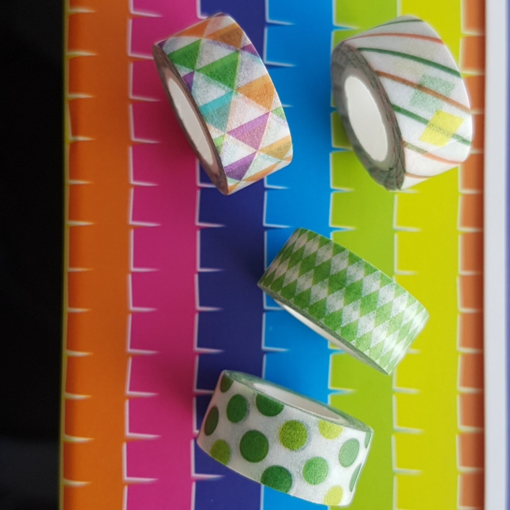 3/25$ 4 Pcs Bentoto House Mini Washi Tape Masking Tape Ruban adhésif